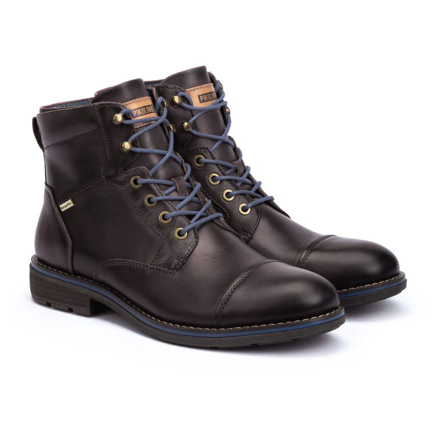 Men's Pikolinos YORK Ankle Boots Brown | NZ RQ95018